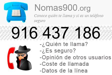 Teléfono 916437186