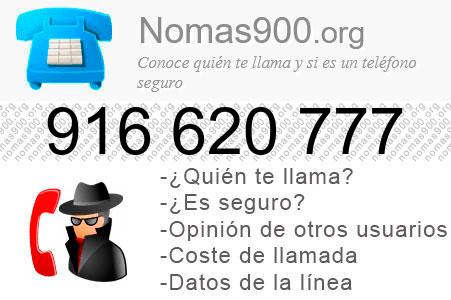 Teléfono 916620777