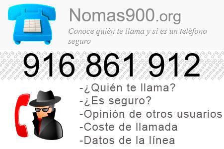 Teléfono 916861912
