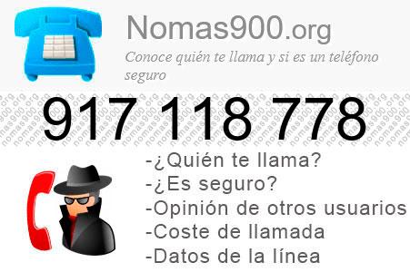 Teléfono 917118778