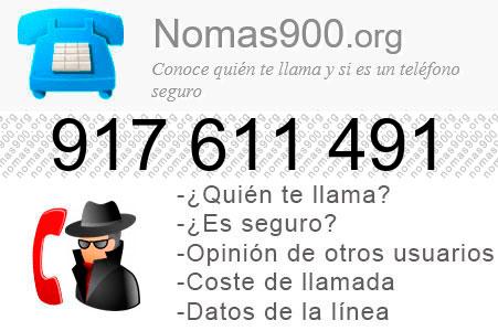 Teléfono 917611491