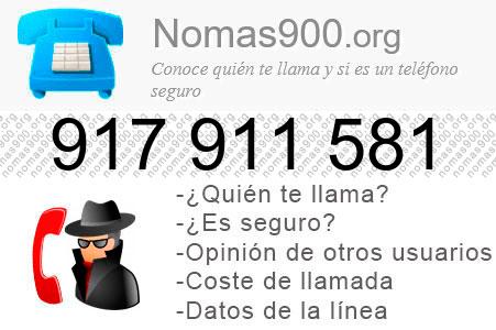 Teléfono 917911581