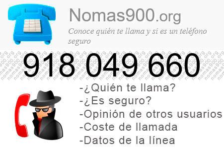 Teléfono 918049660