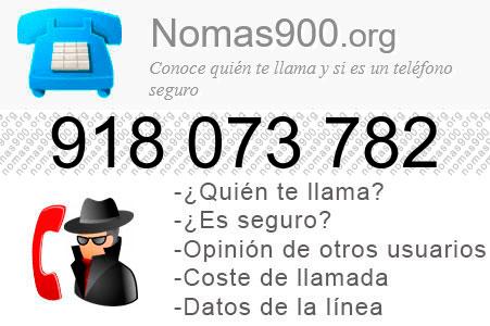 Teléfono 918073782