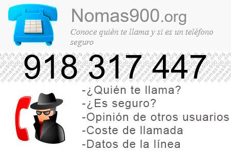 Teléfono 918317447