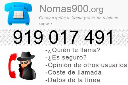 Teléfono 919017491