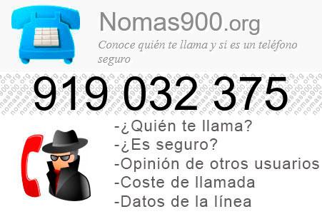Teléfono 919032375