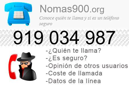 Teléfono 919034987