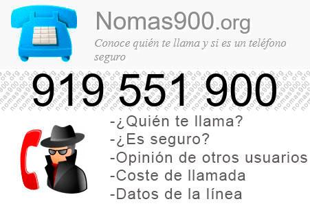 Teléfono 919551900