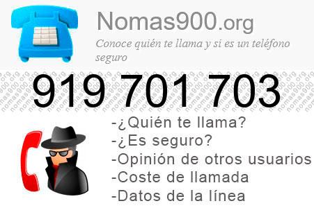 Teléfono 919701703