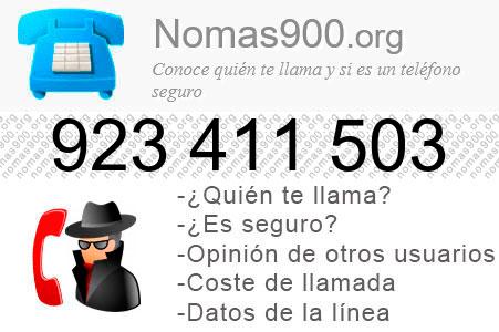 Teléfono 923411503