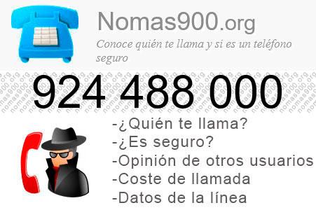 Teléfono 924488000