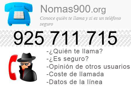 Teléfono 925711715