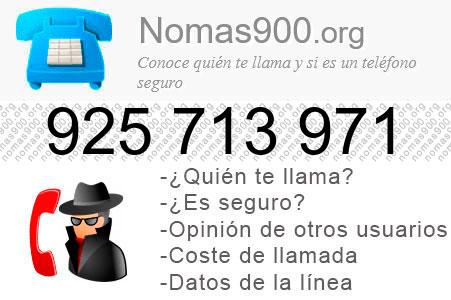 Teléfono 925713971