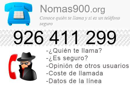 Teléfono 926411299