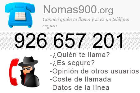 Teléfono 926657201