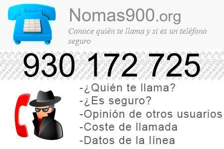 Teléfono 930172725