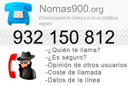 Teléfono 932150812