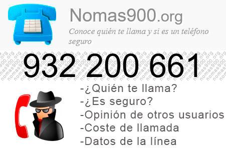 Teléfono 932200661