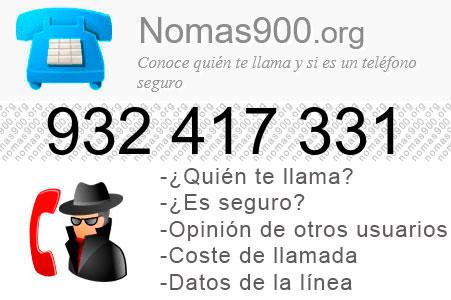 Teléfono 932417331