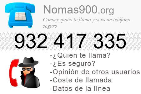 Teléfono 932417335