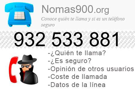 Teléfono 932533881