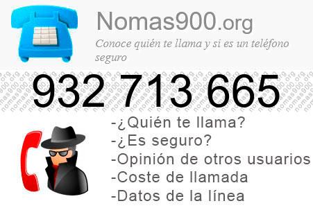 Teléfono 932713665