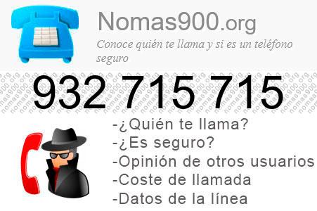 Teléfono 932715715
