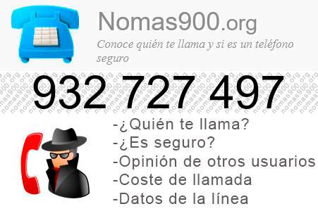 Teléfono 932727497