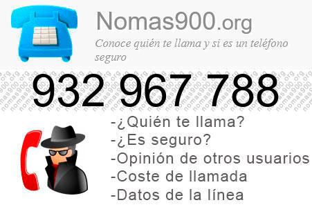 Teléfono 932967788