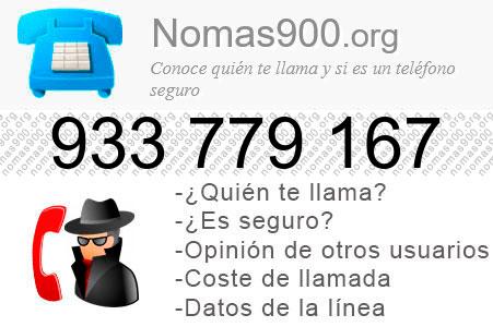 Teléfono 933779167
