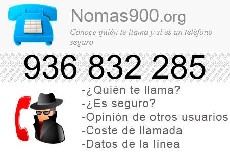 Teléfono 936832285