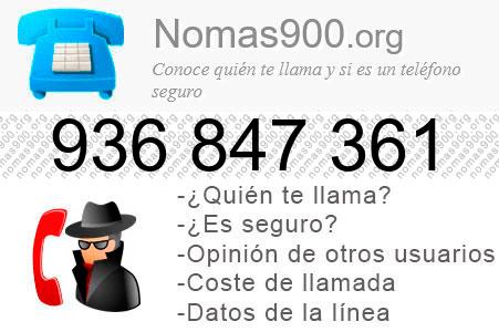 Teléfono 936847361
