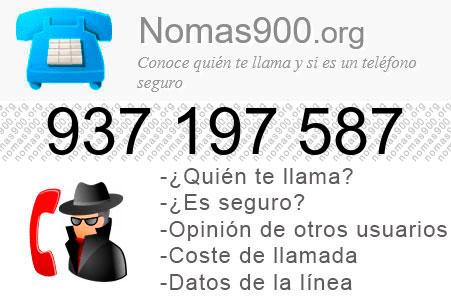 Teléfono 937197587