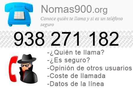 Teléfono 938271182