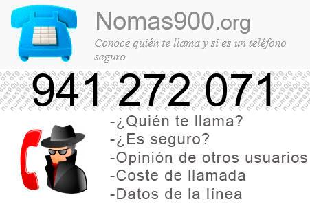 Teléfono 941272071