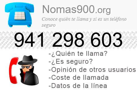 Teléfono 941298603