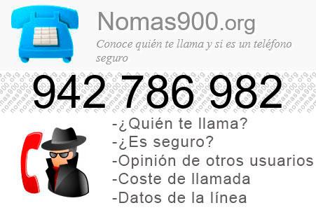 Teléfono 942786982