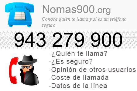 Teléfono 943279900