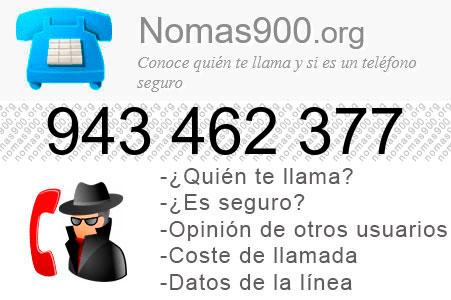 Teléfono 943462377