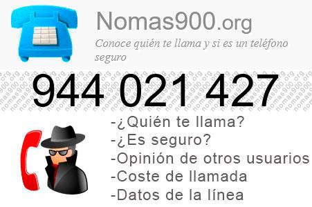 Teléfono 944021427