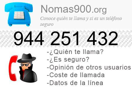Teléfono 944251432