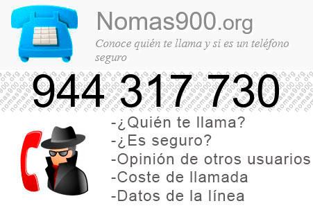 Teléfono 944317730