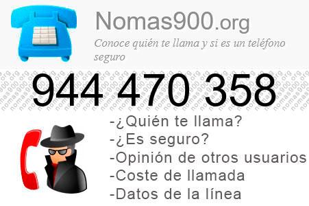 Teléfono 944470358