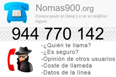 Teléfono 944770142
