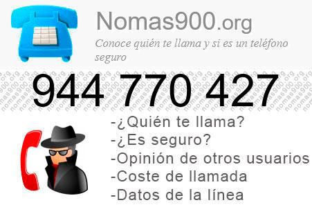 Teléfono 944770427