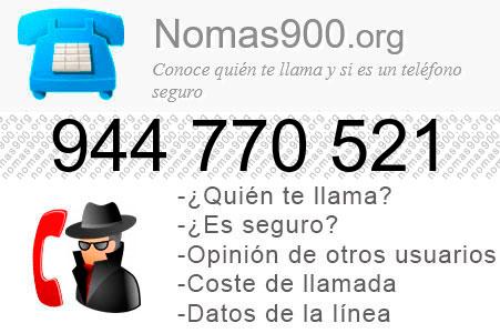 Teléfono 944770521