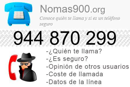 Teléfono 944870299