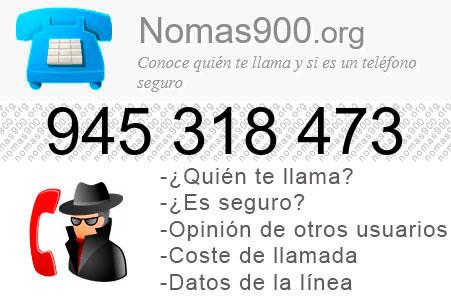 Teléfono 945318473