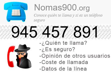 Teléfono 945457891